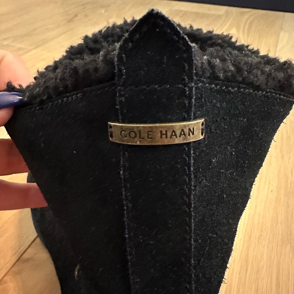 Cole Hann Short Black Waterproof Winter Boots Size 10 - Picture 2 of 5